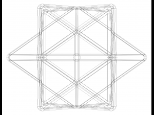 Wireframe Shape First Stellation of The Rhombic Dodecahedron Modelo de impresión 3D