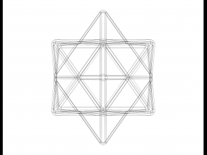 Wireframe Shape First Stellation of The Rhombic Dodecahedron Modelo de impresión 3D