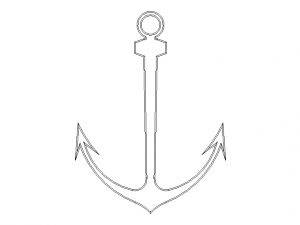 Anchor Green Ship Modelo de Impressão 3D