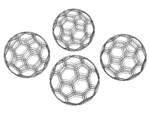 Coloured Plastic Football Ball 20 cm 3D Print Model