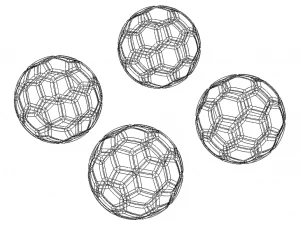 Coloured Plastic Football Ball 20 cm 3D Print Model
