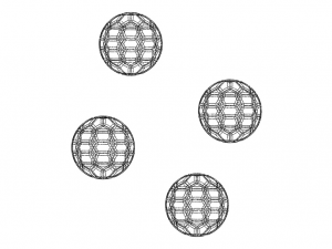 Coloured Plastic Football Ball 20 cm 3D Принт Модель