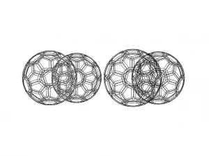 Coloured Plastic Football Ball 20 cm 3D Print Model