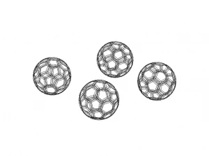 Coloured Plastic Football Ball 20 cm 3D Print Model