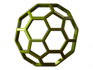 Wireframe Shape Truncated Icosahedron 3D-printmodel