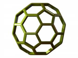Wireframe Shape Truncated Icosahedron 3D Print Model