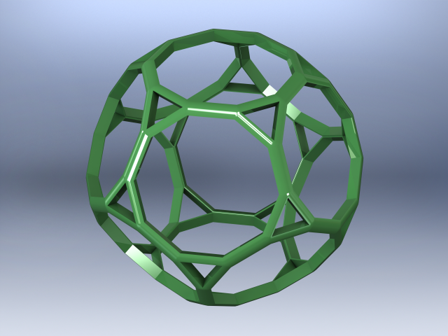 Wireframe Shape Truncated Dodecahedron 3D प्रिंट मॉडल .c4d .max .obj .3ds .fbx .stl .blend 