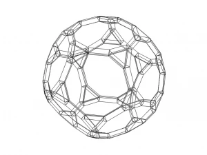 Wireframe Shape Truncated Dodecahedron 3D Print Model