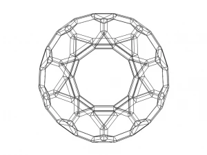 Wireframe Shape Truncated Dodecahedron 3D Print Model