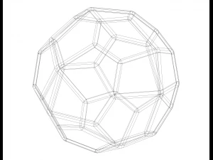 Wireframe Shape Pentagonal Icositetrahedron 3D Print Model
