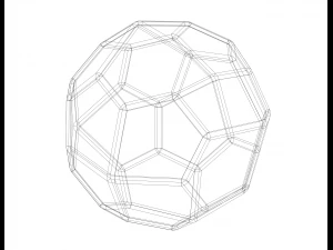 Wireframe Shape Pentagonal Icositetrahedron 3D Print Model