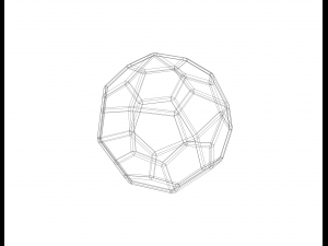 Wireframe Shape Pentagonal Icositetrahedron 3D प्रिंट मॉडल