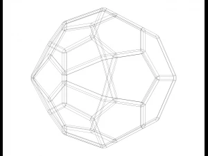 Wireframe Shape Pentagonal Icositetrahedron 3D Print Model