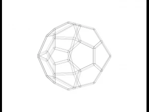 Wireframe Shape Pentagonal Icositetrahedron 3D Print Model