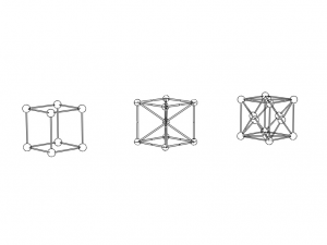 Cubic System Lattices 3D Baskı Modeli