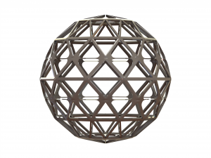 Wireframe Shape Geometric Sphere Cut Diamond Modelo de impresión 3D