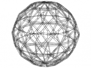 Wireframe Shape Geometric Sphere Cut Diamond Modelo de impresión 3D