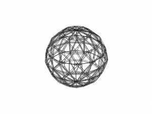 Wireframe Shape Geometric Sphere Cut Diamond Modelo de impresión 3D