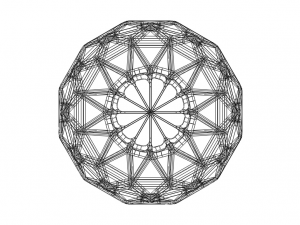 Wireframe Shape Geometric Sphere Cut Diamond Modelo de impresión 3D