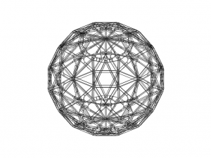 Wireframe Shape Geometric Sphere Cut Diamond Modelo de impresión 3D