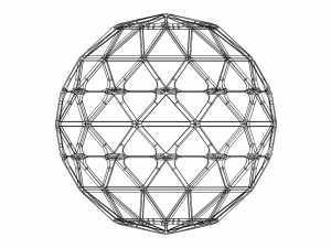 Wireframe Shape Geometric Sphere Cut Diamond Modelo de impresión 3D