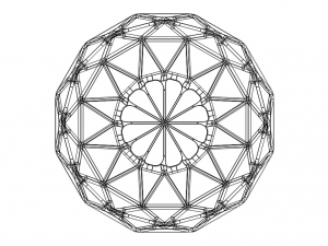 Wireframe Shape Geometric Sphere Cut Diamond Modelo de impresión 3D