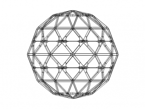 Wireframe Shape Geometric Sphere Cut Diamond Modelo de impresión 3D