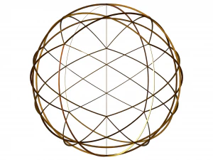 Wireframe Shape Spherical Pentakis Dodecahedron 3D Print Model