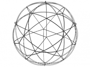 Wireframe Shape Spherical Pentakis Dodecahedron 3D Принт Модель