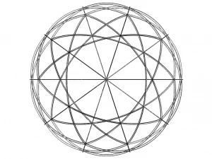 Wireframe Shape Spherical Pentakis Dodecahedron 3D Print Model