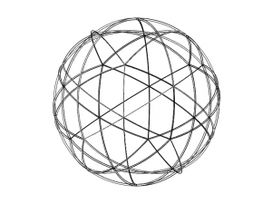 Wireframe Shape Spherical Pentakis Dodecahedron 3D Принт Модель