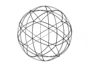 Wireframe Shape Spherical Pentakis Dodecahedron 3D Print Model