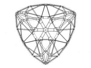 Wireframe Shape Trillion Cut Diamond 3D-printmodel