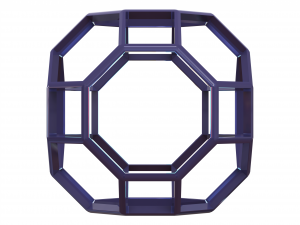 Wireframe Shape Truncated Cuboctahedron Model do druku 3D