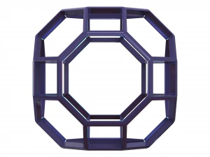 Wireframe Shape Truncated Cuboctahedron 3D Print Model
