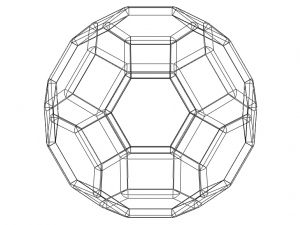 Wireframe Shape Truncated Cuboctahedron Model do druku 3D
