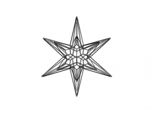 Wireframe Shape Great Triambic Icosahedron Modelo de impresión 3D