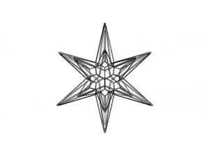 Wireframe Shape Great Triambic Icosahedron 3D Print Model