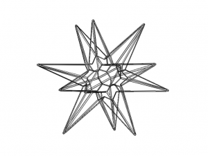 Wireframe Shape Great Triambic Icosahedron Modelo de impresión 3D