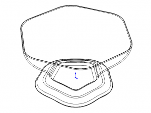 Plastic Hexagonal Fruit Bowl 3D Print Model