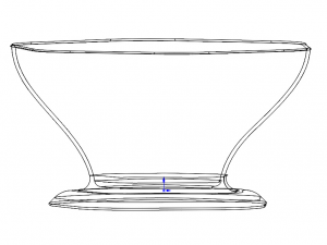 Plastic Hexagonal Fruit Bowl 3D Print Model