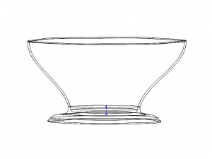 Plastic Hexagonal Fruit Bowl 3D Print Model