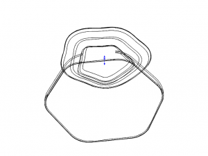 Plastic Hexagonal Fruit Bowl 3D Print Model