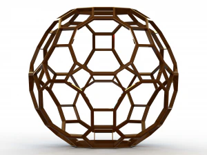 Wireframe Shape Great Rhombicosidodecahedron 3D Print Model