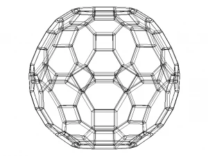 Wireframe Shape Great Rhombicosidodecahedron 3D Print Model
