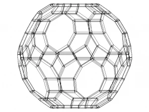 Wireframe Shape Great Rhombicosidodecahedron 3D Print Model