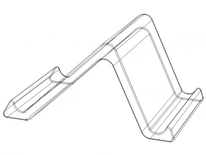 Plastic Stand Holder for Tablet 3D Print Model