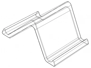 Plastic Stand Holder for Tablet 3D Print Model