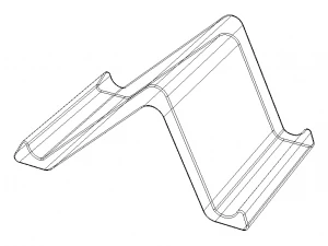 Plastic Stand Holder for Tablet 3D Print Model