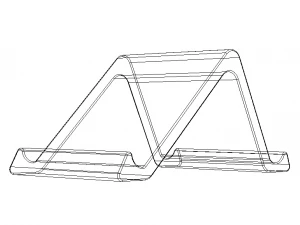 Plastic Stand Holder for Tablet 3D Print Model